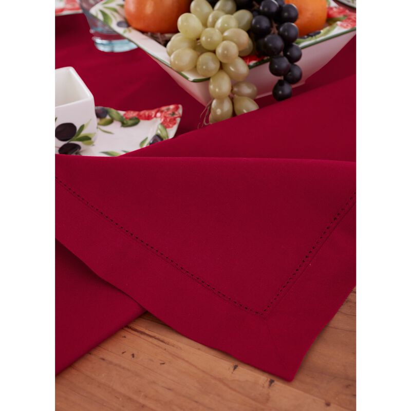Cotton Linen Tablecloth - Cotton Linen Hemstitch