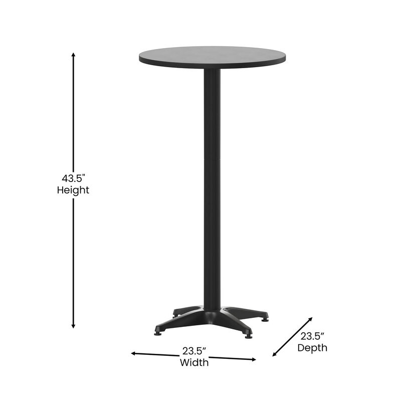 Flash Furniture Round Bar Table for Indoor or Outdoor Use image number 7