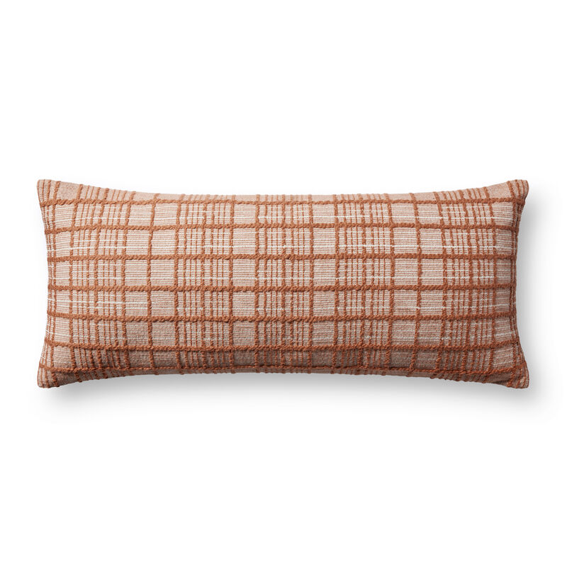 Liv PMH0064 Rust 13''x35'' Polyester Pillow by Magnolia Home by Joanna Gaines x Loloi