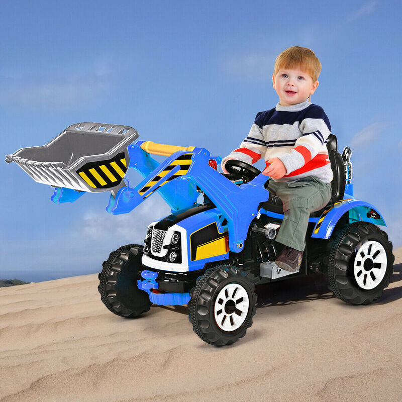 12V Battery Powered Kids Ride-On Dumper Truck for Outdoor Play image number 5
