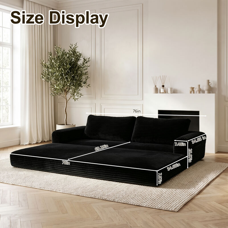 Wujord Convertible Sleeper Sofa Bed image number 8