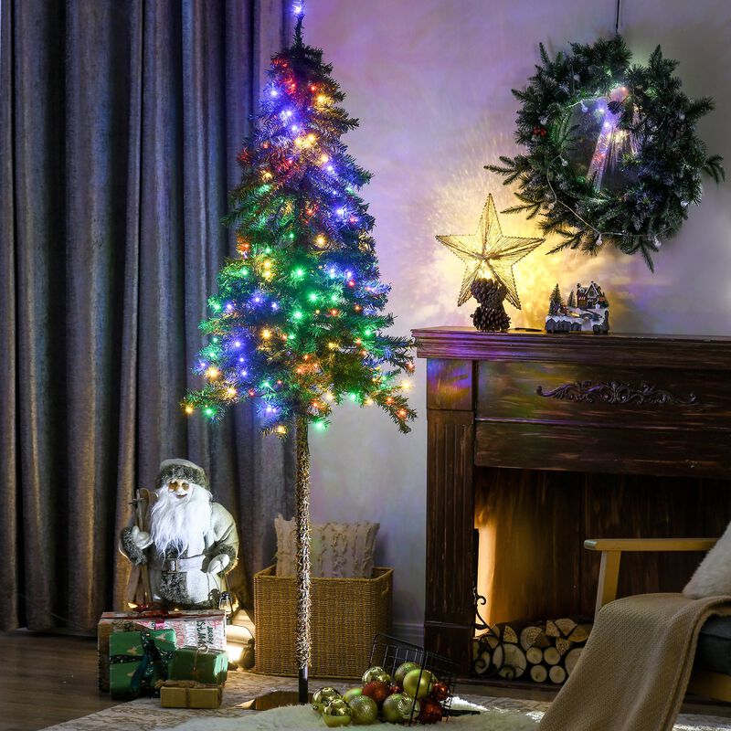 6ft Tall Prelit Pencil Artificial Christmas Tree Holiday Decor with 442 Branches