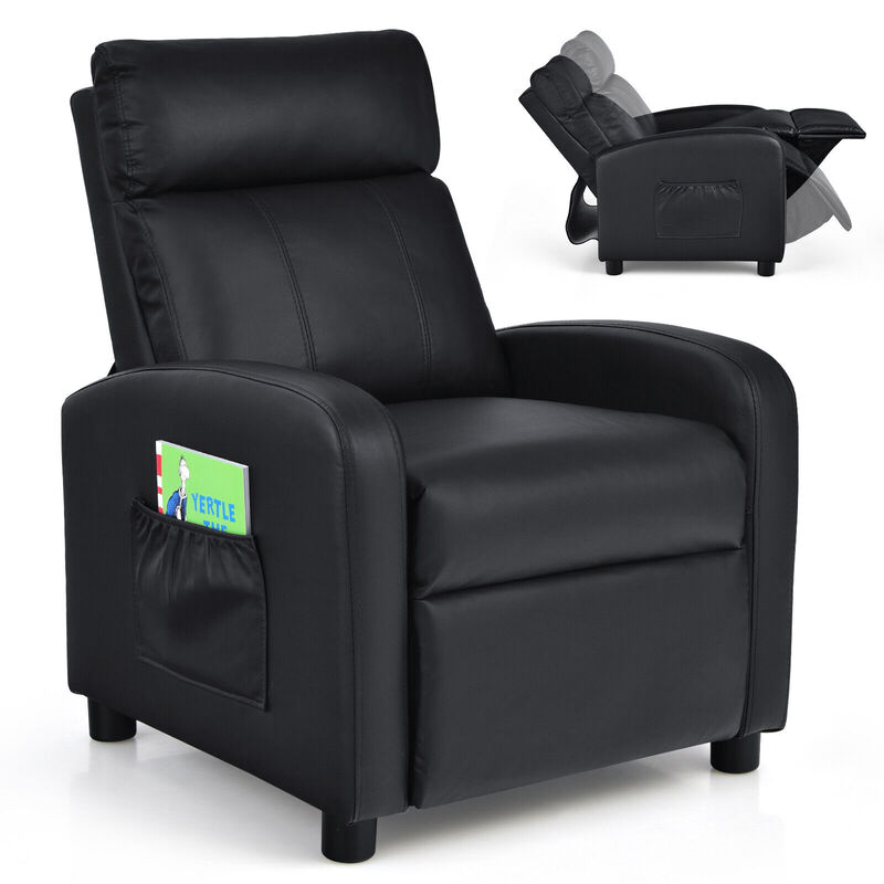 Ergonomic PU Leather Kids Recliner Chair for Comfortable Lounge and Relaxation