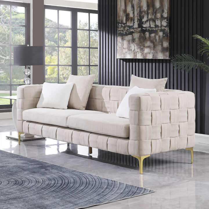 Deepth 35", length 85" weave sofa, weave sofa, contemporary concept sofa.handcrafted weave sofa