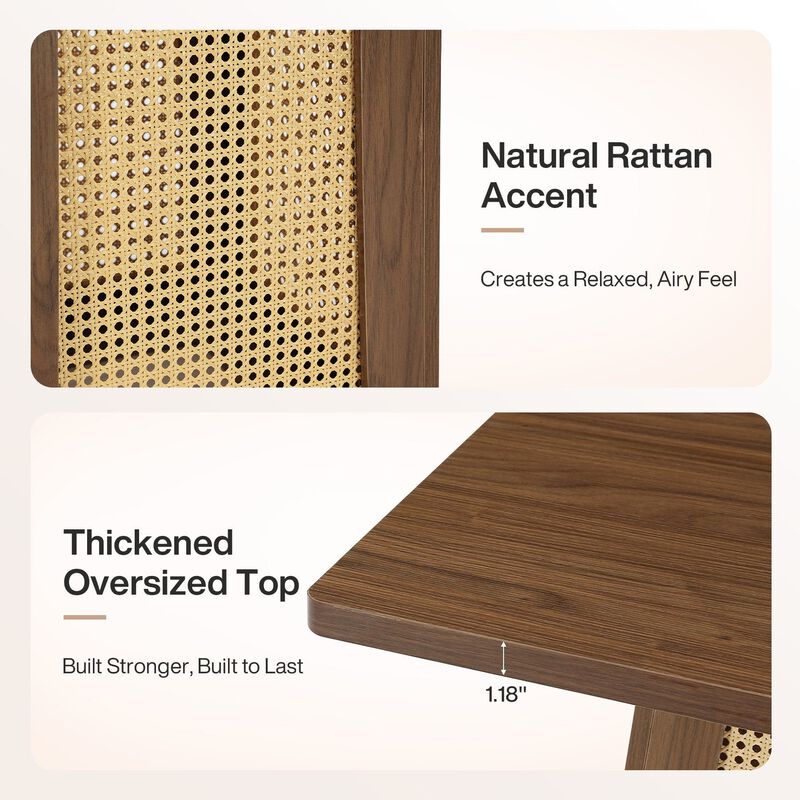 31.5 Inch Brown Square Bar Table for 2 to 4 with Pedestal Base for Home Bar image number 6