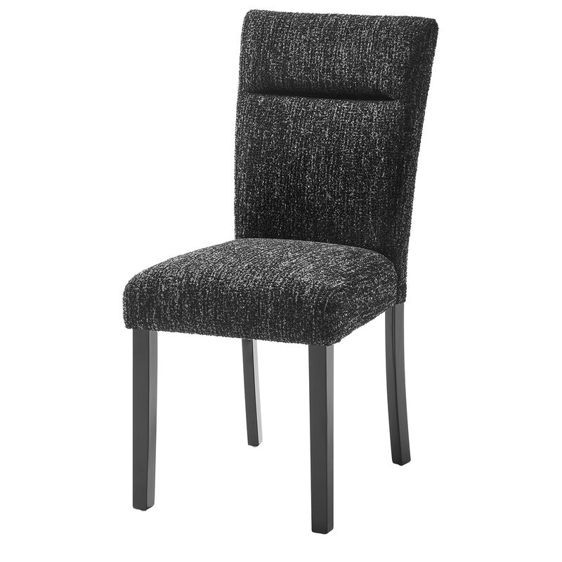 Black Modern Dining Chairs Set of 2 image number 4