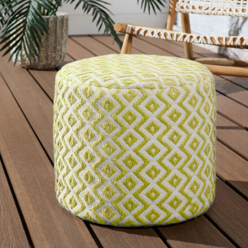 Lenon Pouf Cube - Split Pea