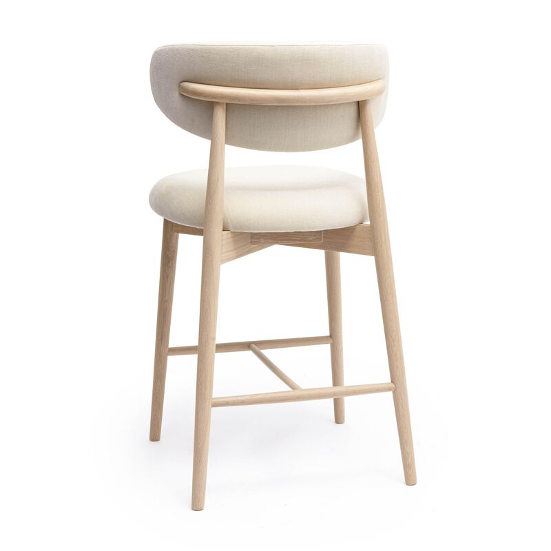 Performance Textured Velvet Counter Stool