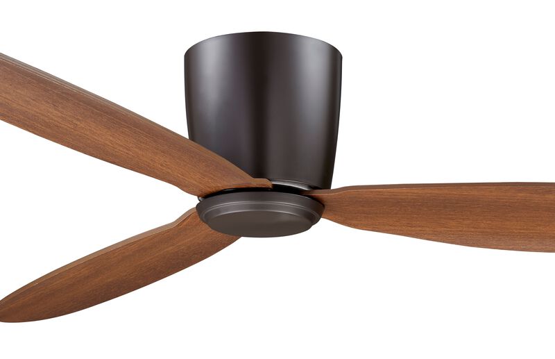 Lucci Air Radar 52" Flush Mount DC Ceiling Fan with Remote, Oil Rubbed Bronze Low Profile Ceiling Fan image number 3