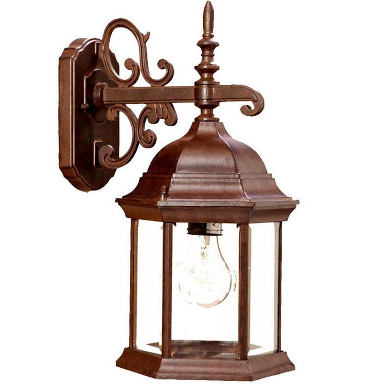 Hanging Domed Glass Lantern Wall Sconce – Weather-Resistant Outdoor Lighting