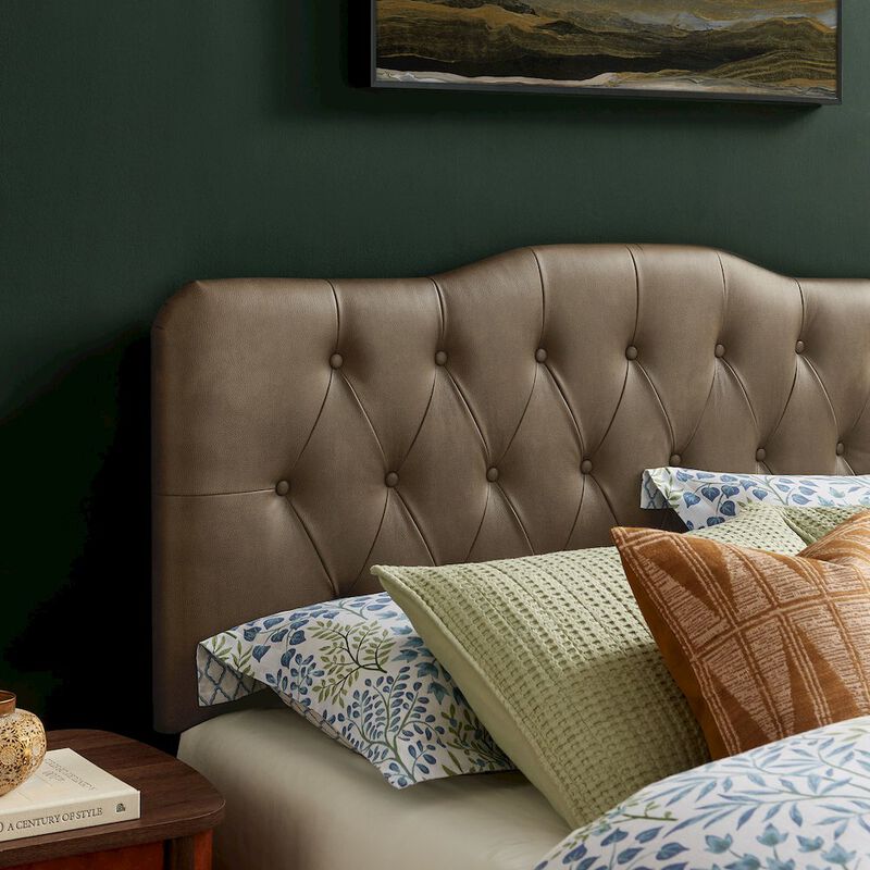 Annabel Faux Leather Queen Headboard image number 7