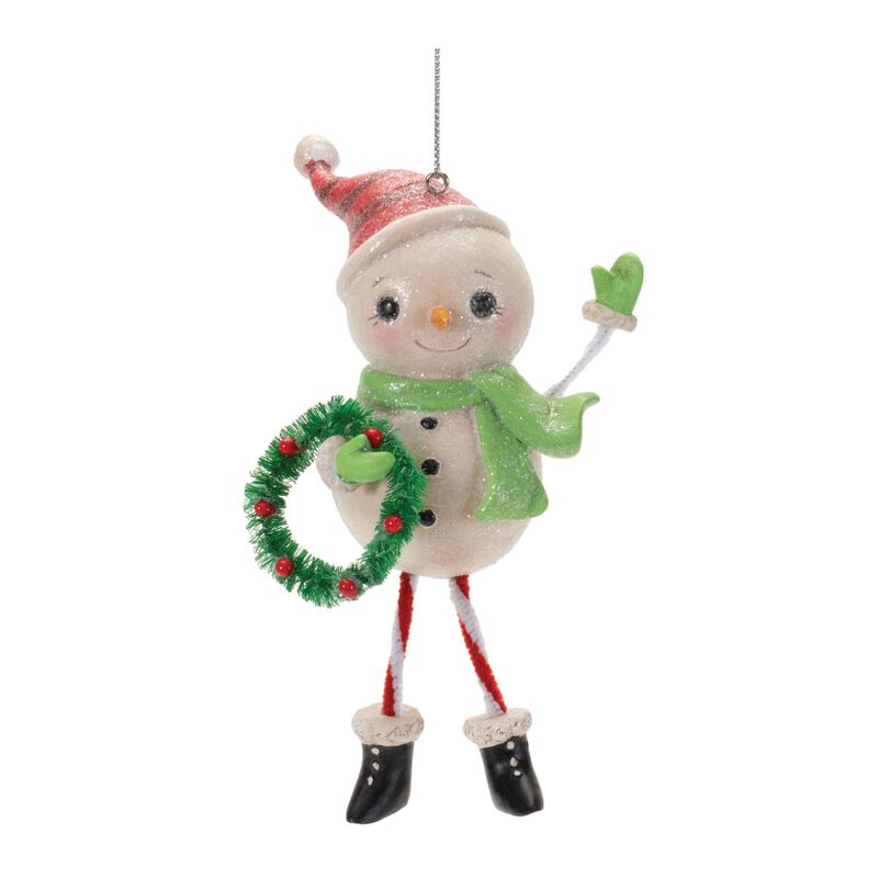 Set of 12 Nostalgic Snowman Ornaments for Christmas Tree or Seasonal Display