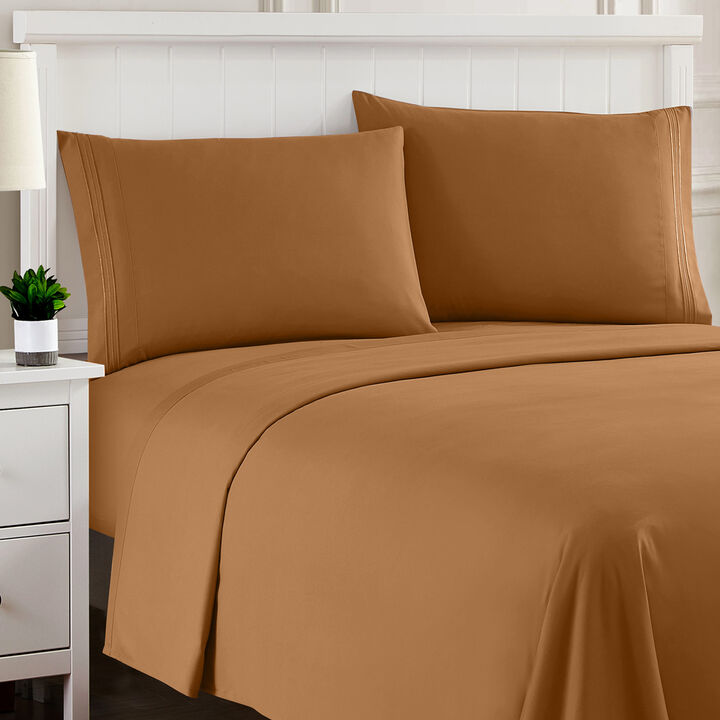 Ultra Soft 1800 Series Double Brushed Microfiber Sheet Set