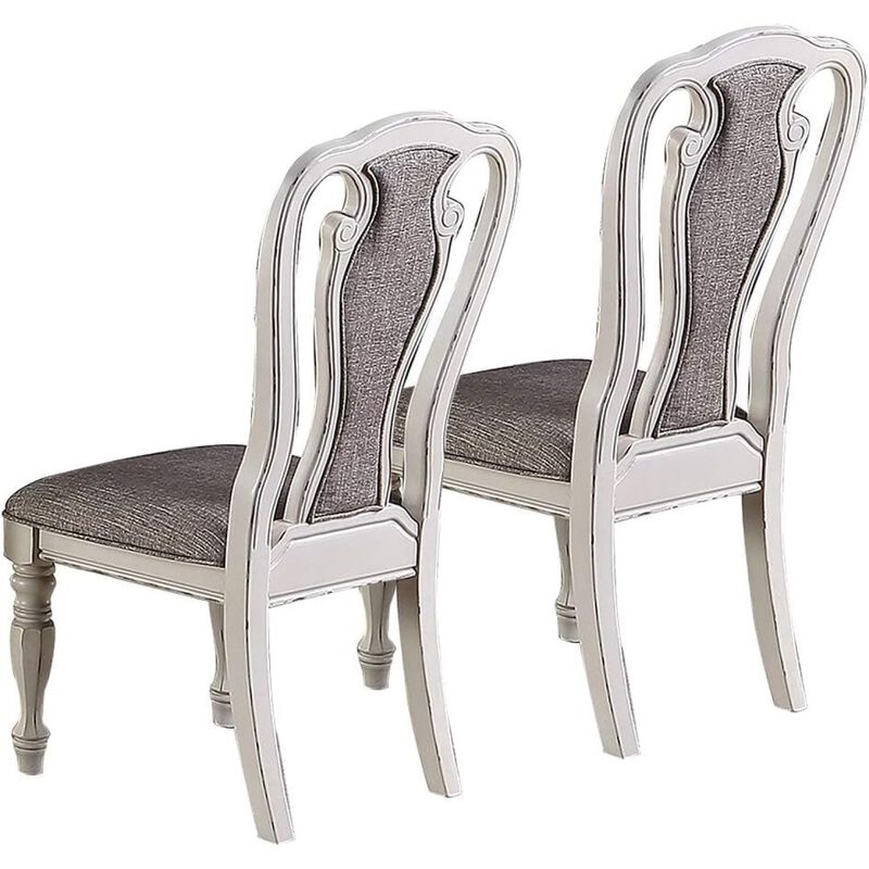 Streamdale Grey Upholstered Tufted Dining Chairs (Set of 2) image number 9