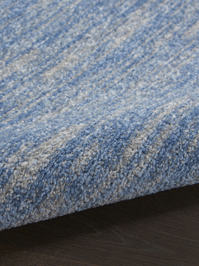 Nourison Essentials NRE01 Blue/Gray 5' x 7' Rug image number 5