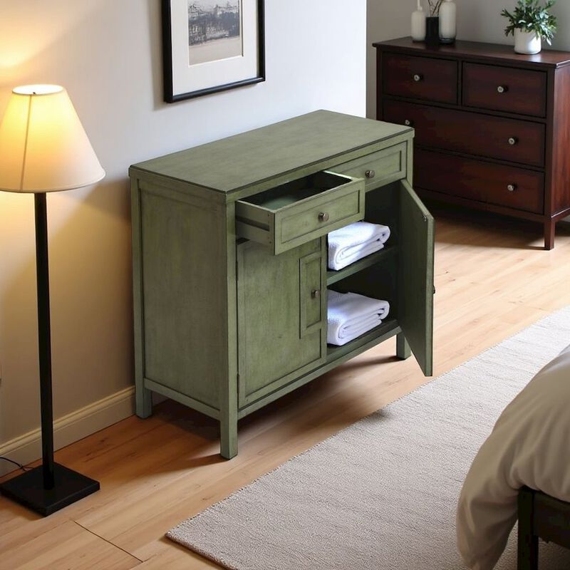 Green Accent Cabinet image number 2