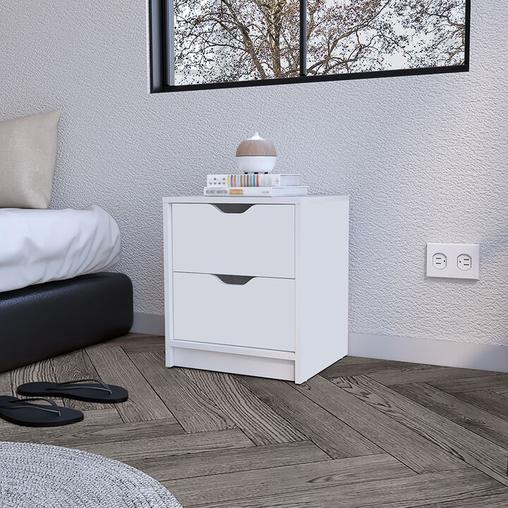 Streamdale Nightstand Gandu, Two Drawers, Finish