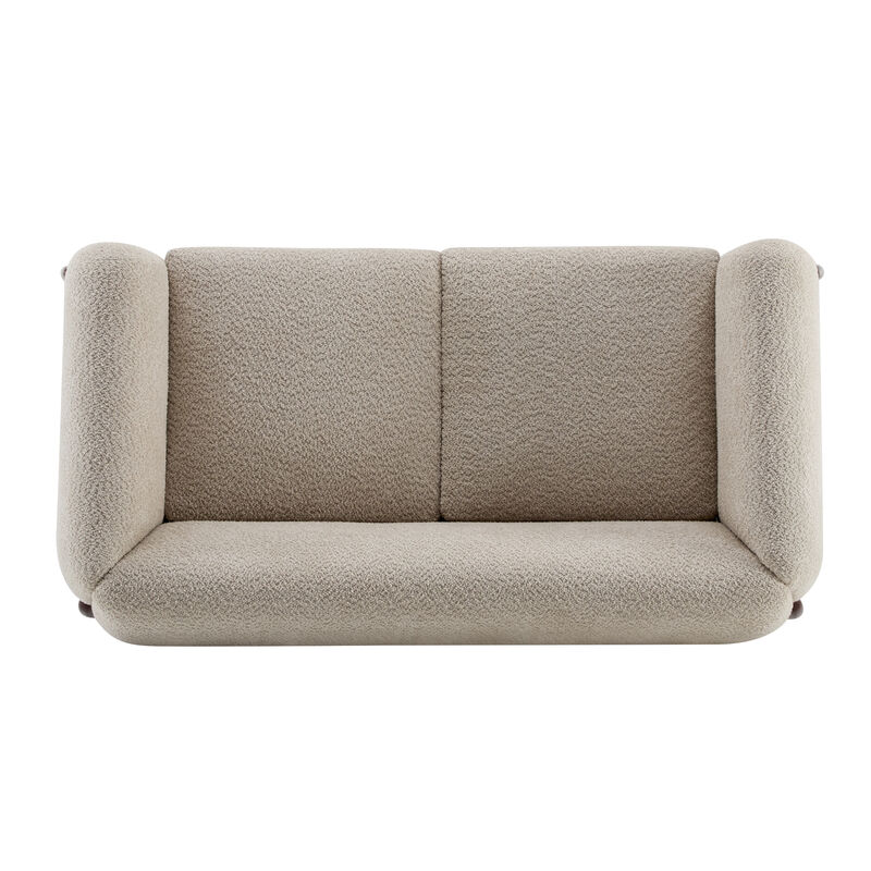 Christopher Knight Home Evat 63" Boucle Fabric Loveseat