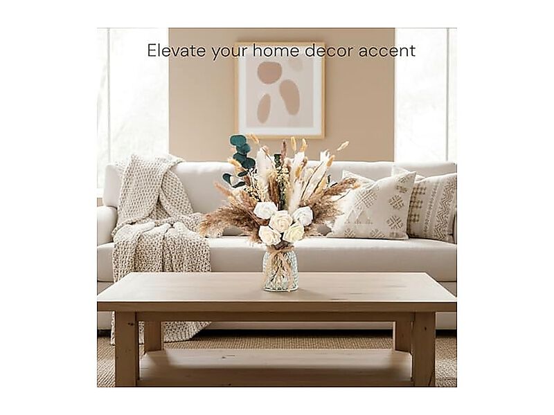100 Pack Artificial Flowers Arrangement Vase Dining Table Centerpiece Decor Fake image number 1