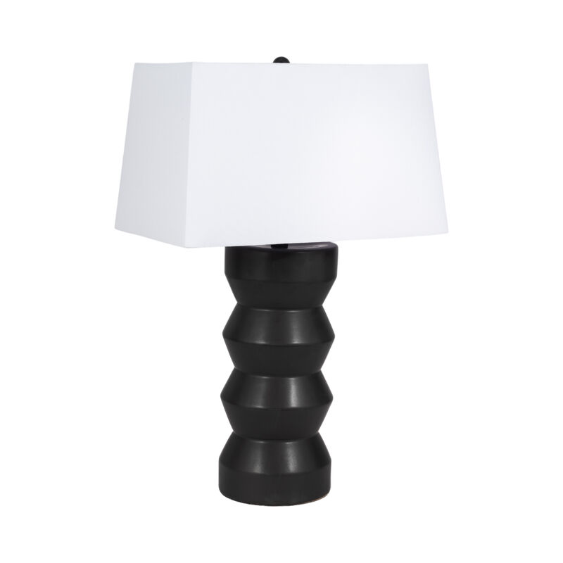 28" Totem Table Lamp, Black image number 2