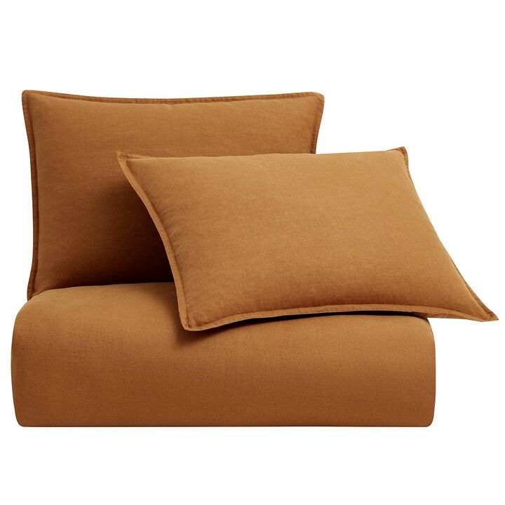 French Flax Linen Queen Duvet Cover Set