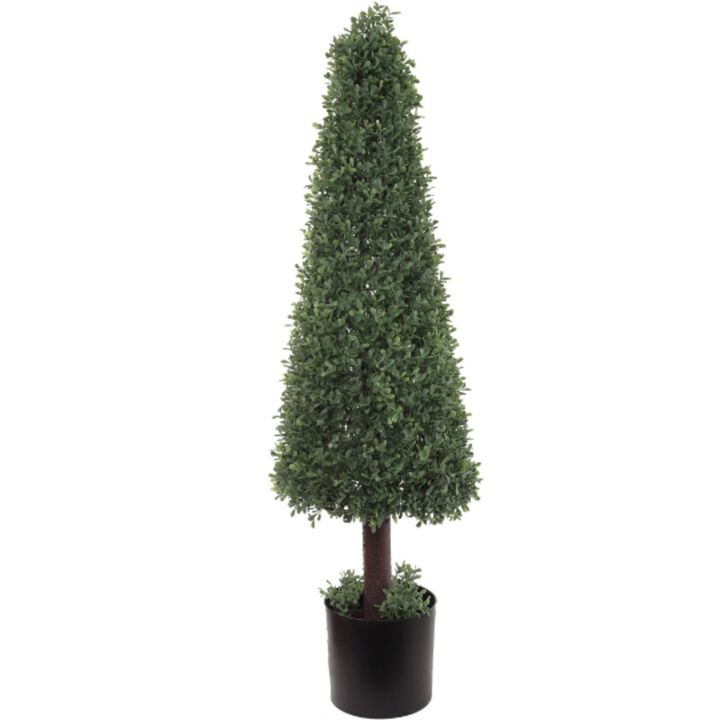 Superior 39-Inch Boxwood Cone Topiary - UV-Resistant Artificial Greenery, Perfect for Porch, Patio, Pool, Office, Home or Lobby - Indoor/Outdoor, Top Choice in Faux Plant Decor