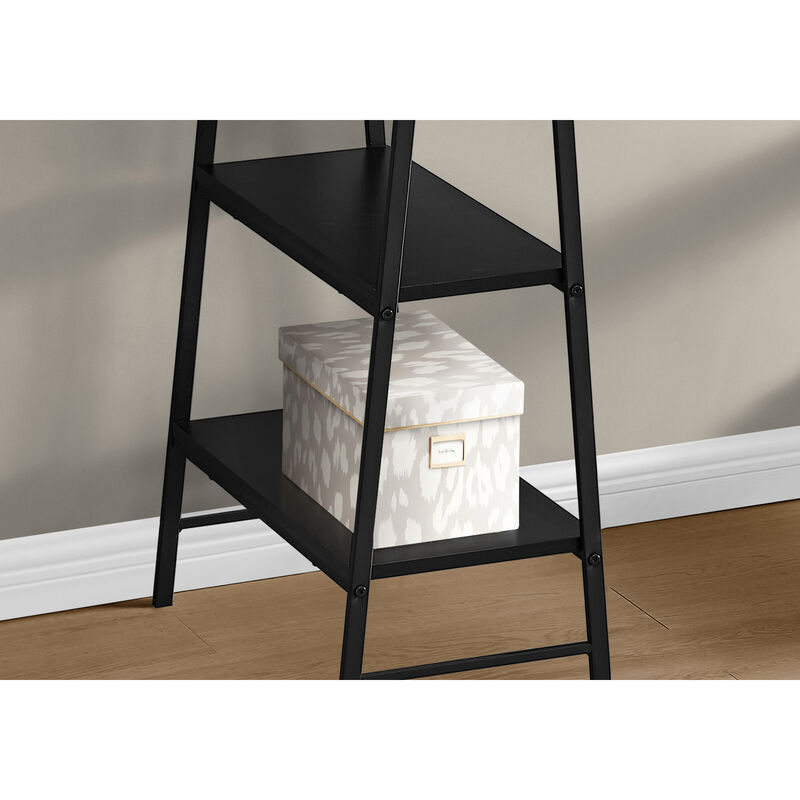 Monarch Specialties I 7522 Computer Desk, Home Office, Laptop, Storage Shelves, 48"L, Work, Metal, Laminate, Black, Contemporary, Modern