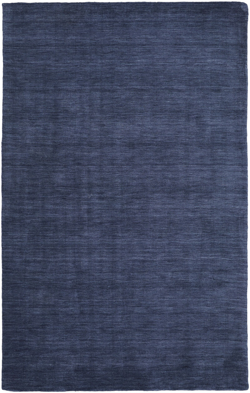 2 X 3 Blue Wool Hand Woven Stain Resistant Area Rug image number 0