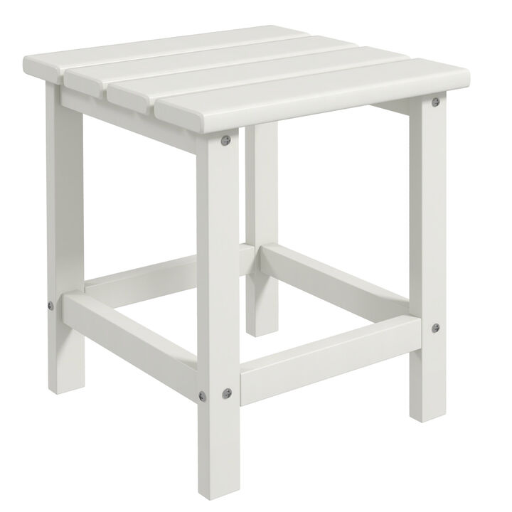 Hivvago 15" Outdoor Patio Side Table for Backyard or Lawn