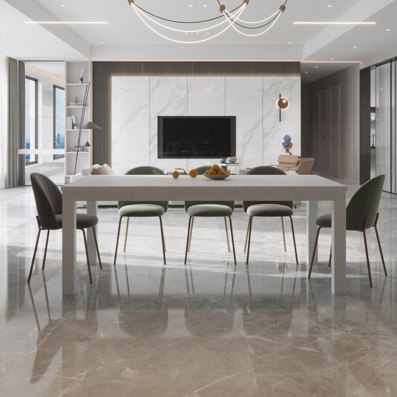 Solid Wood Dining Table for Kitchen, Dining Room, or Family Meals