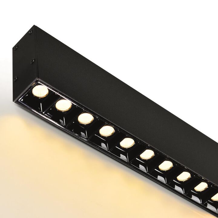 Pienza 52 in LED Integrated Black Chandelier