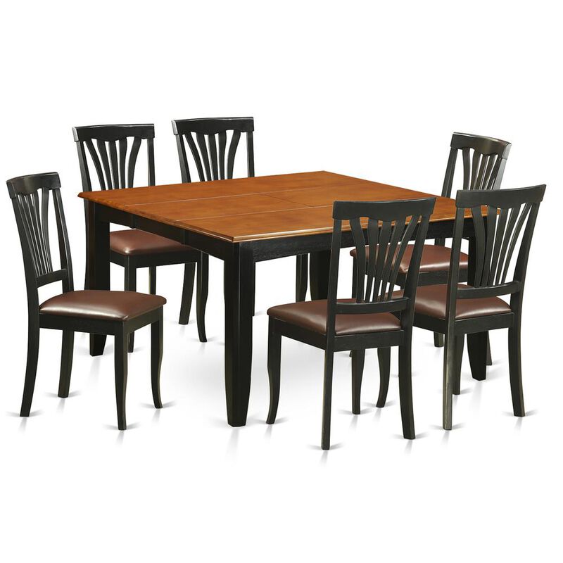 7 PC Dining room set-Dining Table and 6 Wood Dining Chairs