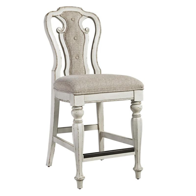 Liberty Furniture Magnolia Manor Counter Height Chair (RTA) in Antique White image number 0