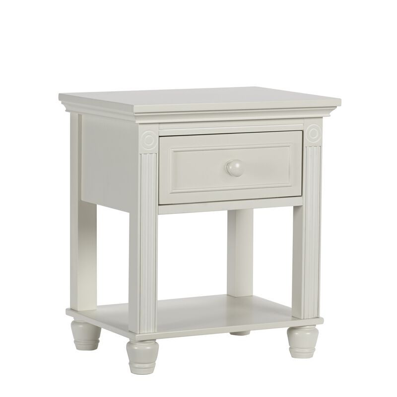 Baby Cache Montana Nightstand Glazed White