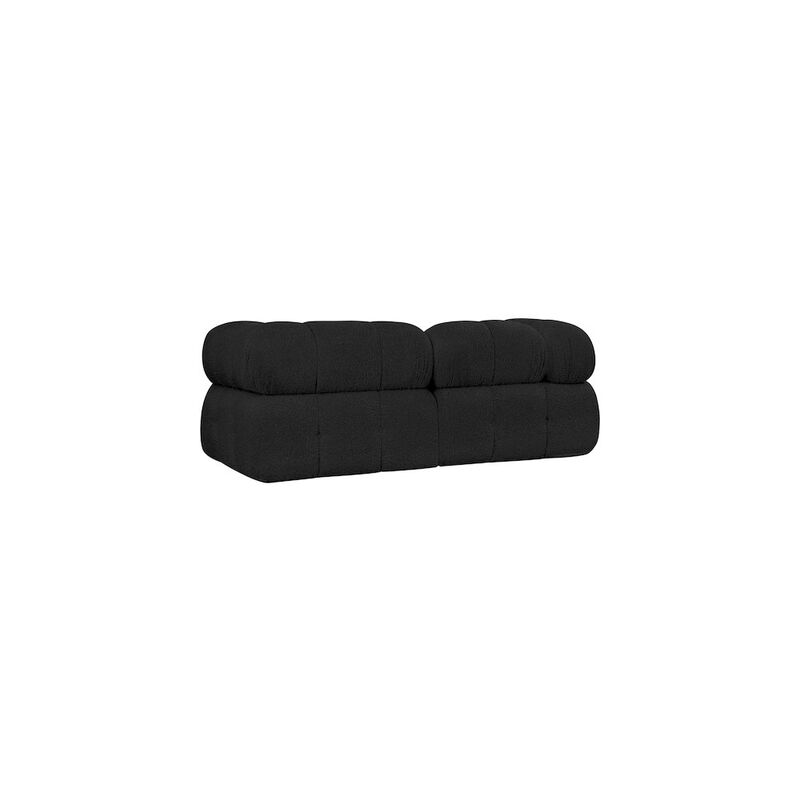 Meridian Furniture Ames Black Boucle Fabric Modular Sofa