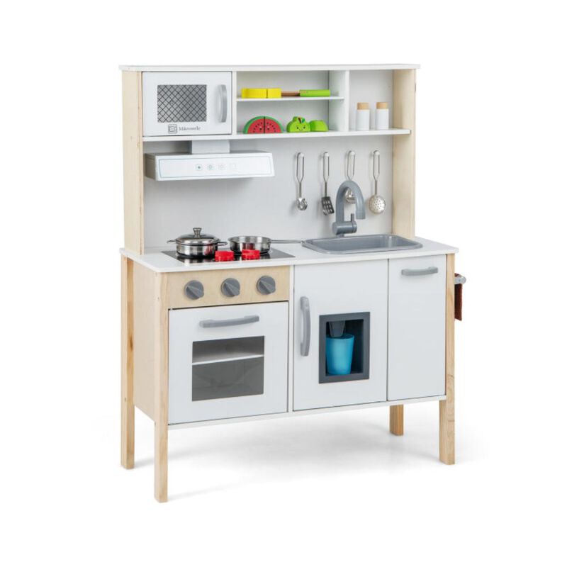 Hivvago Wooden Pretend Play Kitchen Set for Toddlers