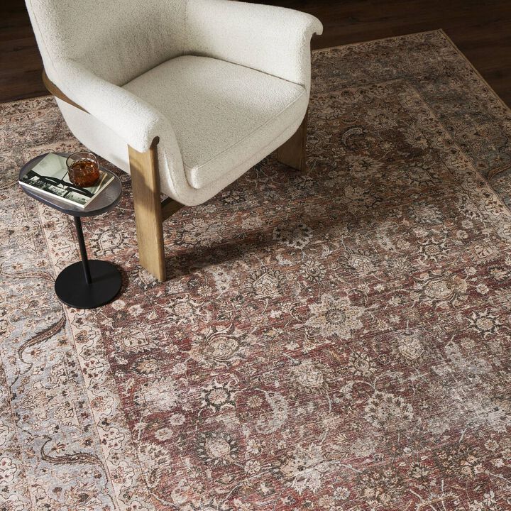 Zari Rust 3' x 12' Runner Rug