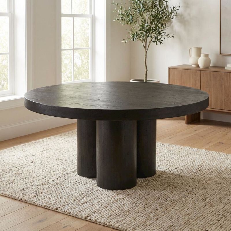 Starlight Canyon Home Black Outdoor Coffee Table with Aluminium Top and Metal Frame Durable Design image number 3