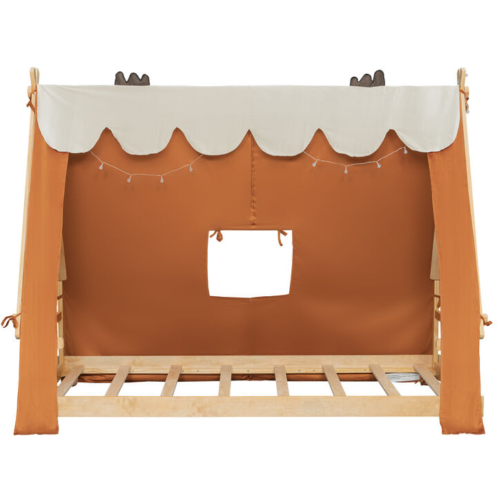 Fibark Kids Tent House Bed Frame