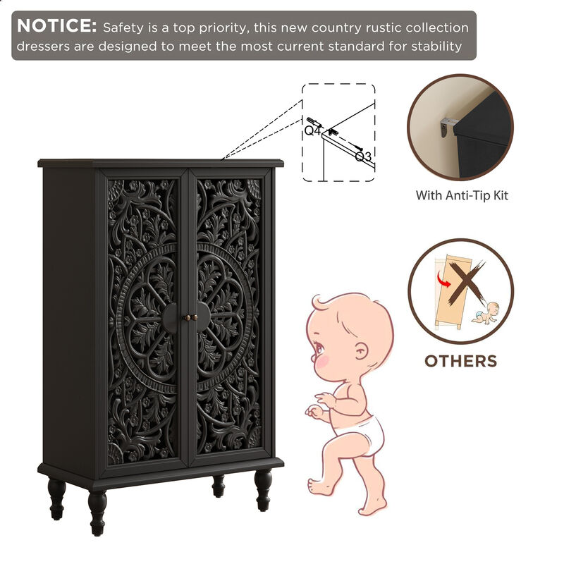 Zuggo 47" Tall Accent Cabinet image number 6