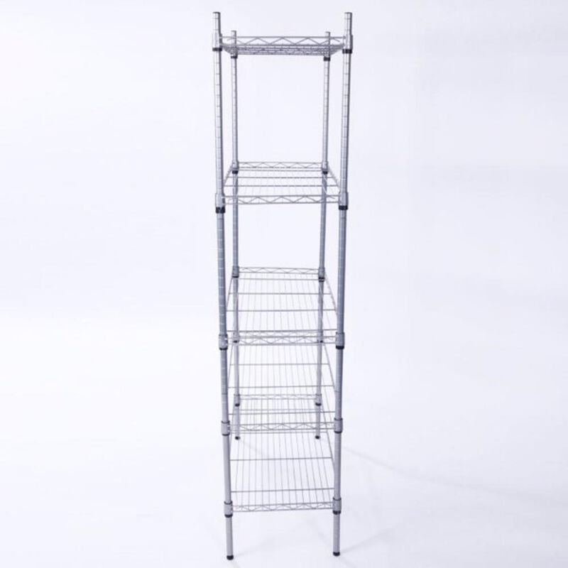 5-Shelf Storage Rack for Home Organization and Heavy Duty Storage Solutions