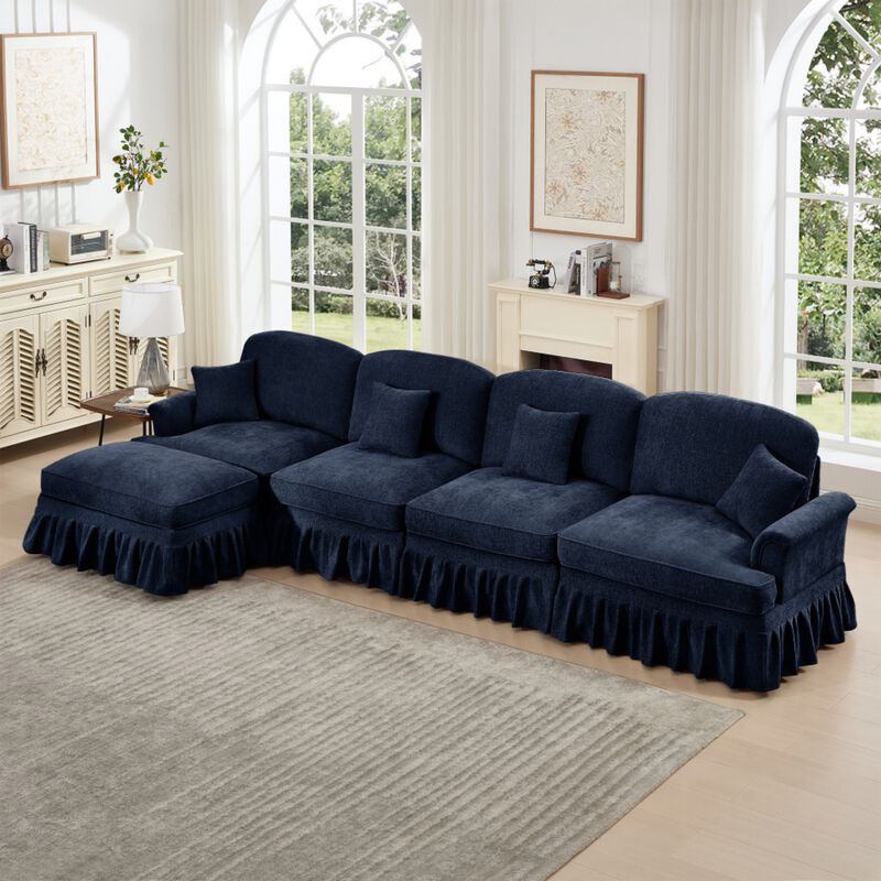 Webfur Mid-Century Modern L-Shaped Sectional Sofa image number 2