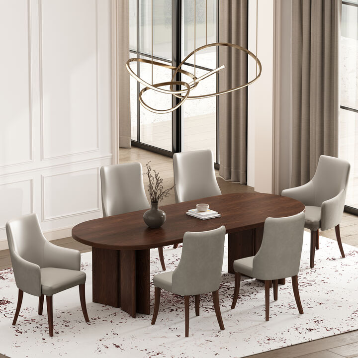 Connie Light Gray Dining Chairs (Set of 6)