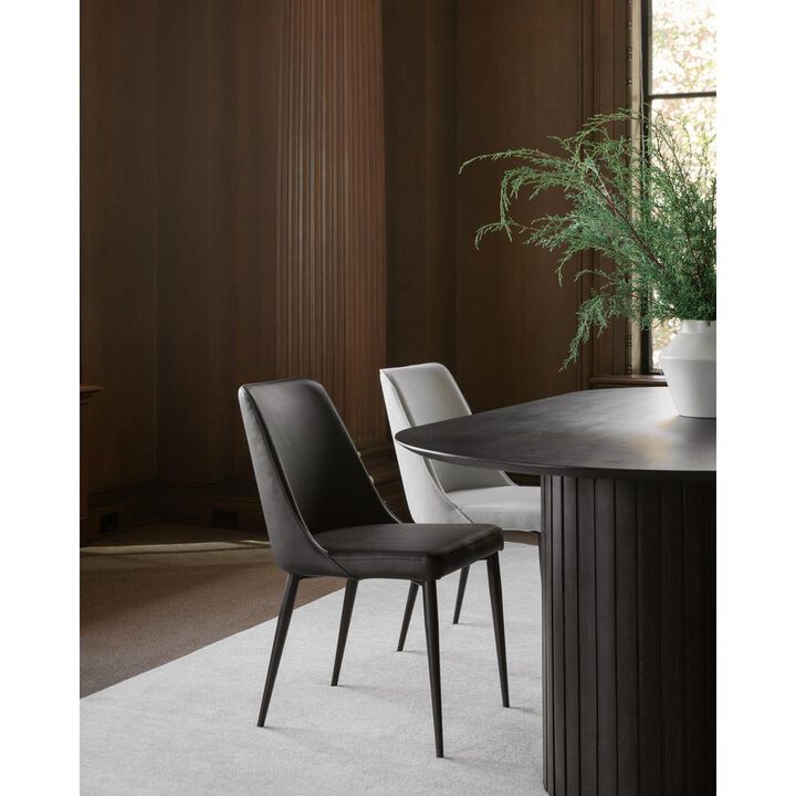 Moe&rsquo;s Lula Dining Chair Black Vegan Leather-M2