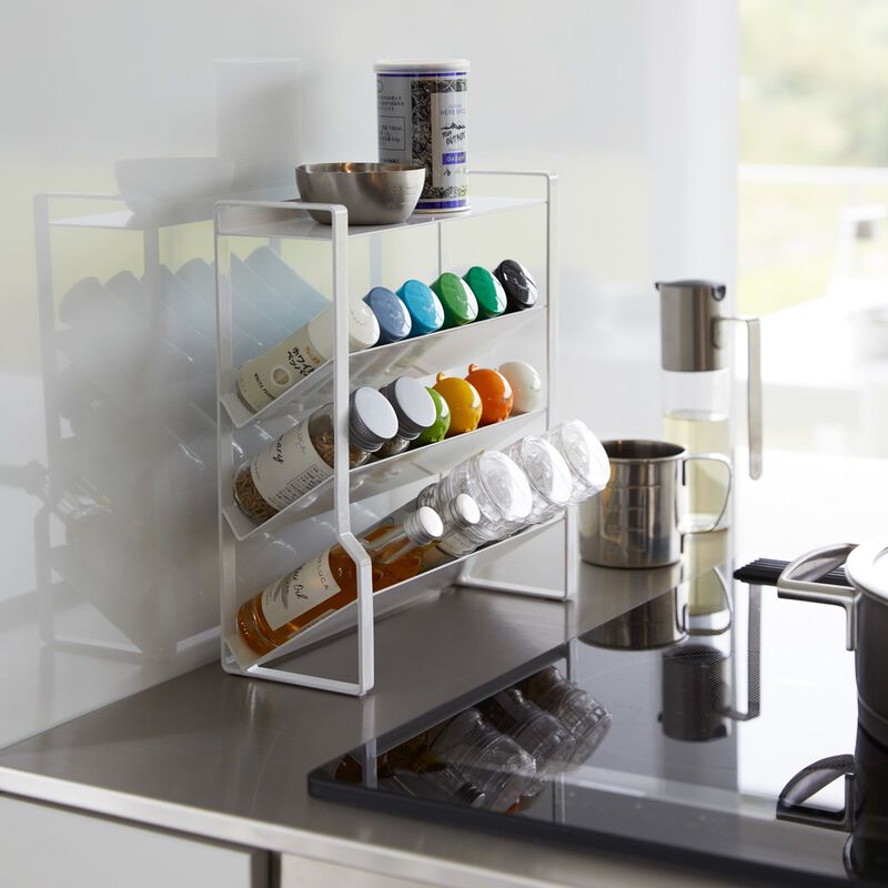 Four-Tier Slim Spice Rack - Steel image number 5