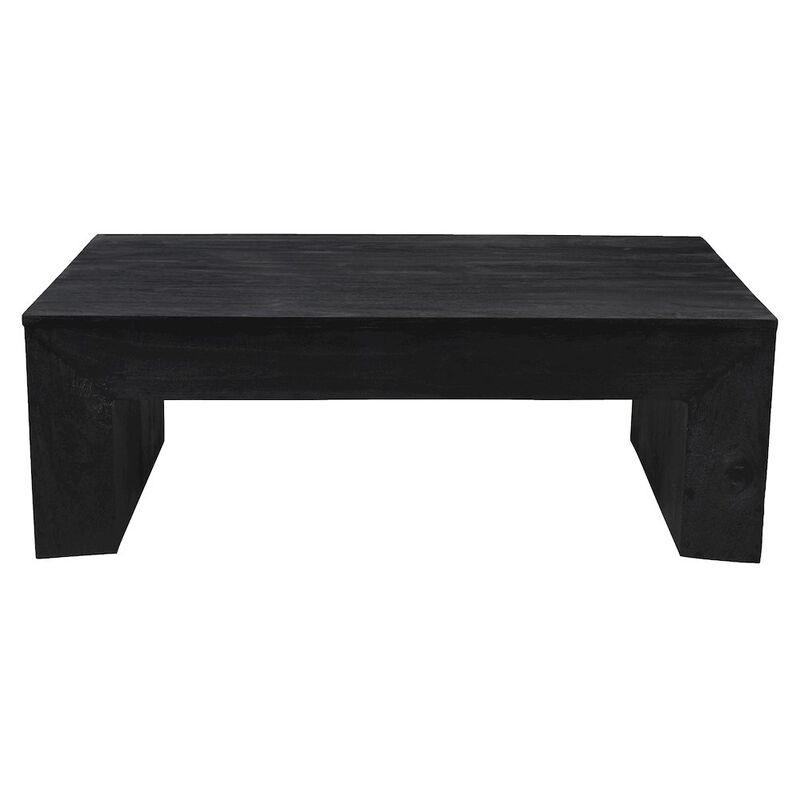 Goliath Cocktail Table in Charcoal Gray on Solid Mango Wood