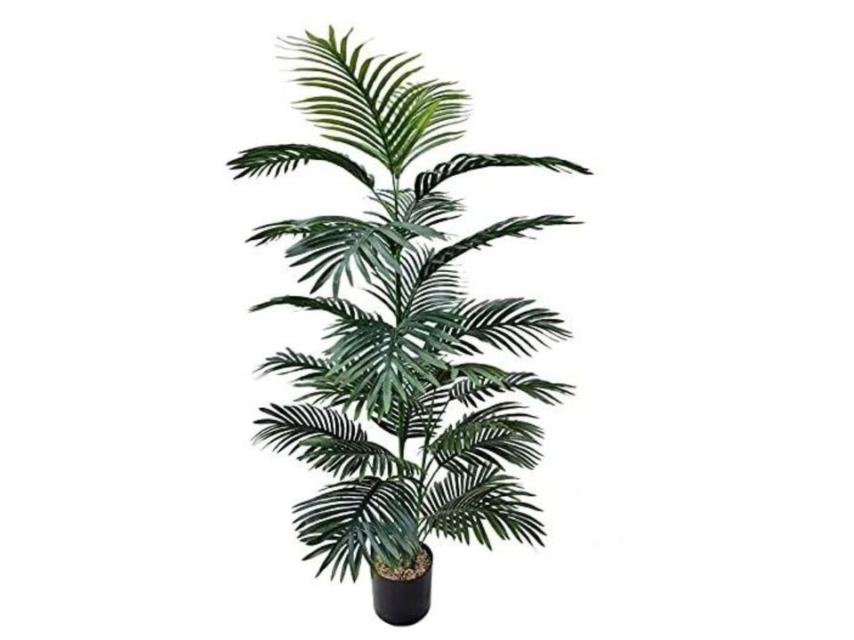 Artificial 4' Areca Palm Tree in Pot - Lifelike Indoor Faux Plant for Home Decor, Office, or Patio - Low Maintenance & Realistic Design