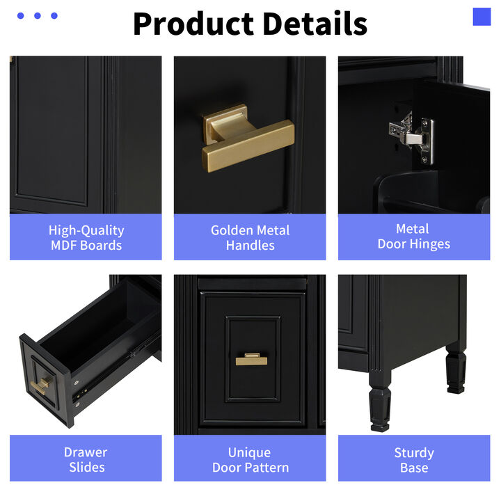 Vockne Bathroom Vanity with Sink