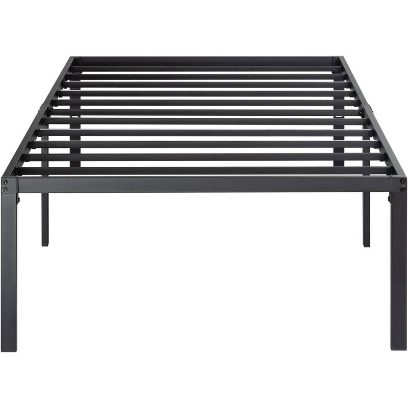 Metal Platform Bed Frame with Elevated Design & Under-bed Storage