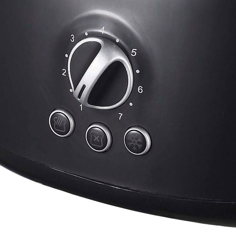 Brentwood Cool Touch 2-Slice Extra Wide Slot Retro Toaster in Black